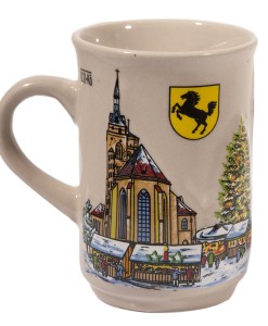 Weihnachtsmarktbecher beige I