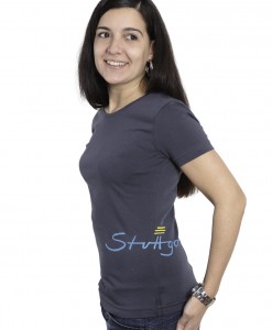 Damen-T-Shirt anthrazit